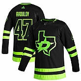 Dallas Stars 47 Alexander Radulov Black Adidas 2020-21 Reverse Retro Alternate Jersey Dzhi,baseball caps,new era cap wholesale,wholesale hats